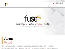Tablet Screenshot of fusefive.com